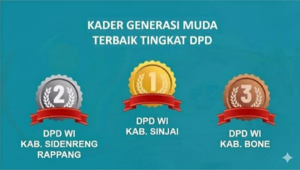 Sinjai Puncaki Nasional, Raih Kader Generasi Muda Terbanyak pada Mukernas XVIII