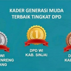 Sinjai Puncaki Nasional, Raih Kader Generasi Muda Terbanyak pada Mukernas XVIII